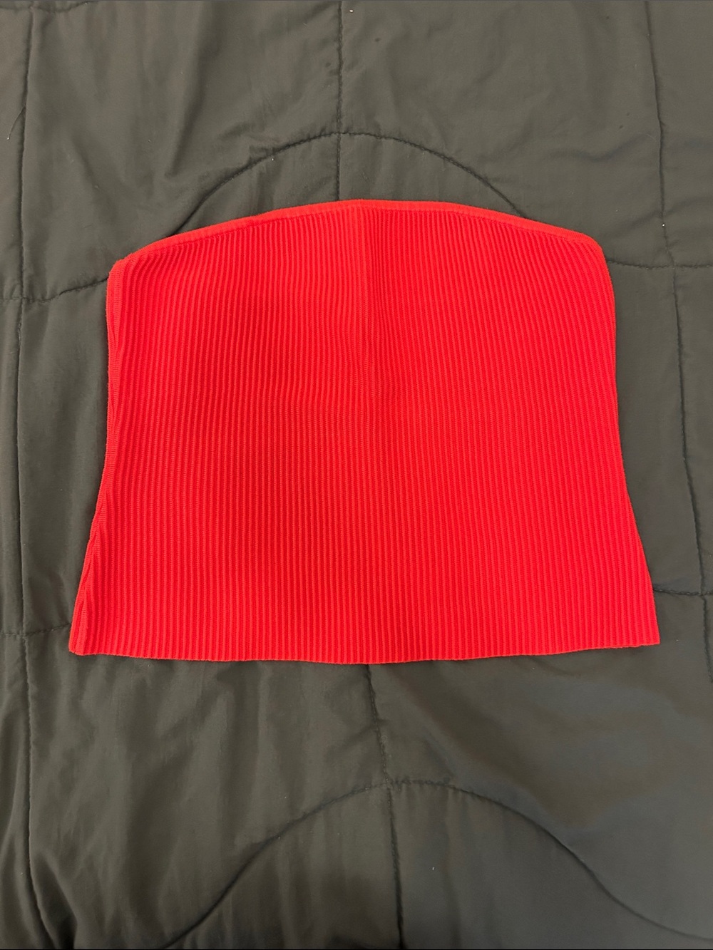 Banana Republic Red Orange Ribbed Tube Top